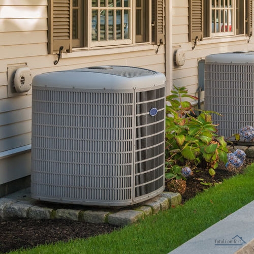 Air conditioners outside of building