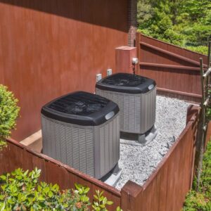 HVAC system outside of home