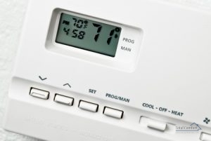 | Air Conditioning Specialists close up of thermostat