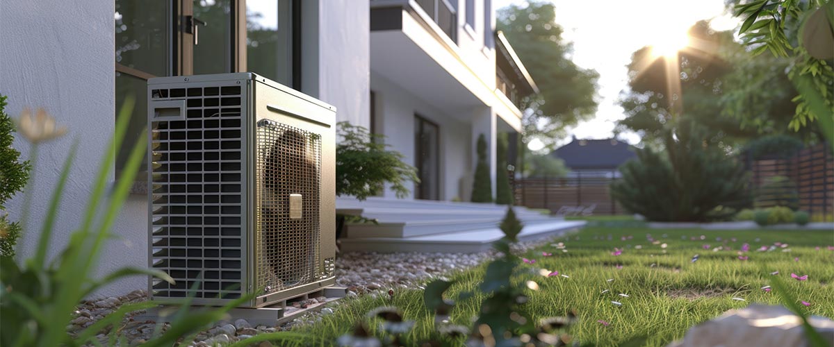 heat pump outside of home