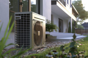 heat pump outside of home