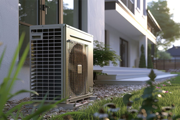 heat pump outside of home